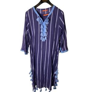 Oliphant 100% cotton Zedi Tassel Kaftan women's size XL